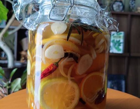 ファイヤーサイダー漬け込んだ直後